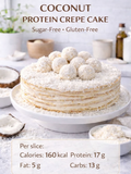 Coconut Protein Crepe Cake