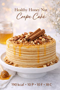 Healthy Honey Nut Crepe Cake